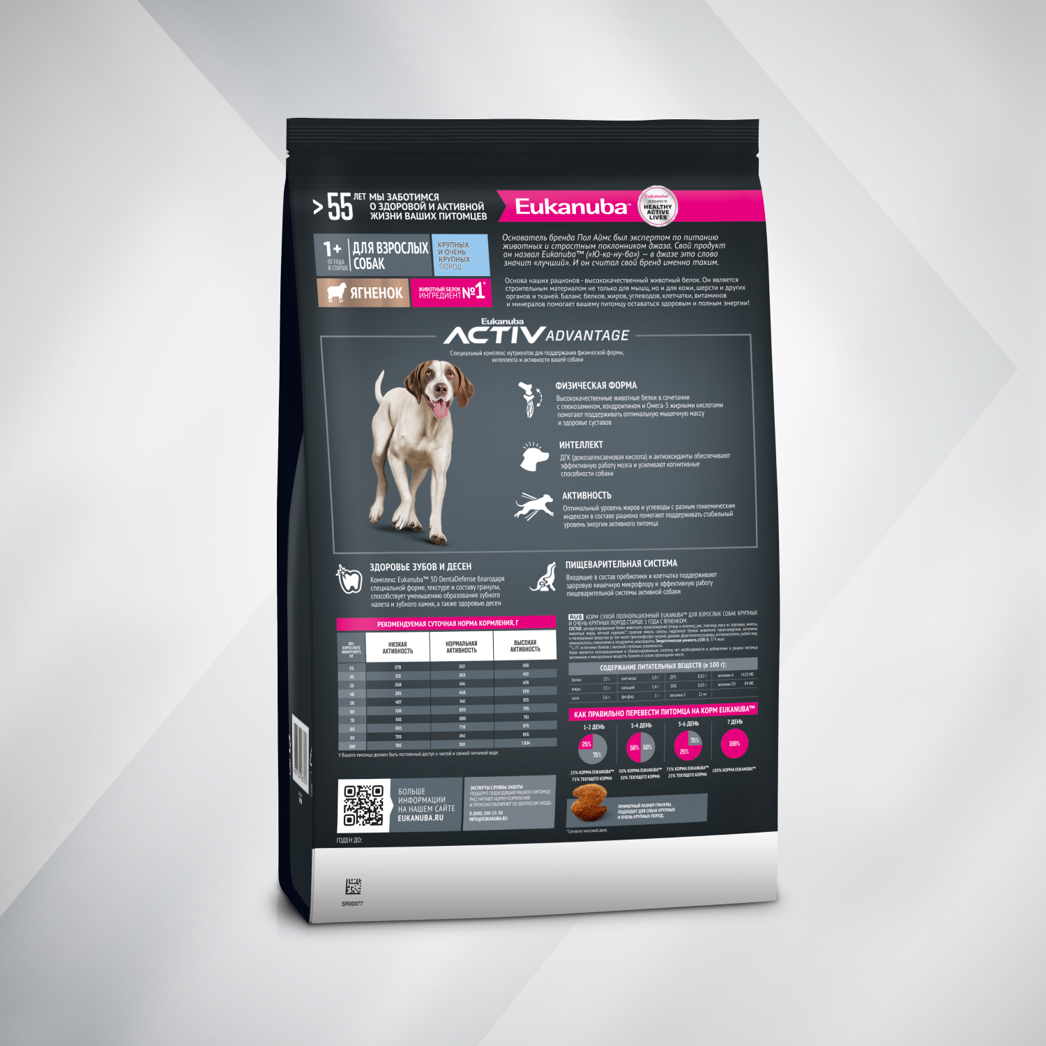 Корм для собак Eukanuba с ягненком сухой 3кг - фото 12