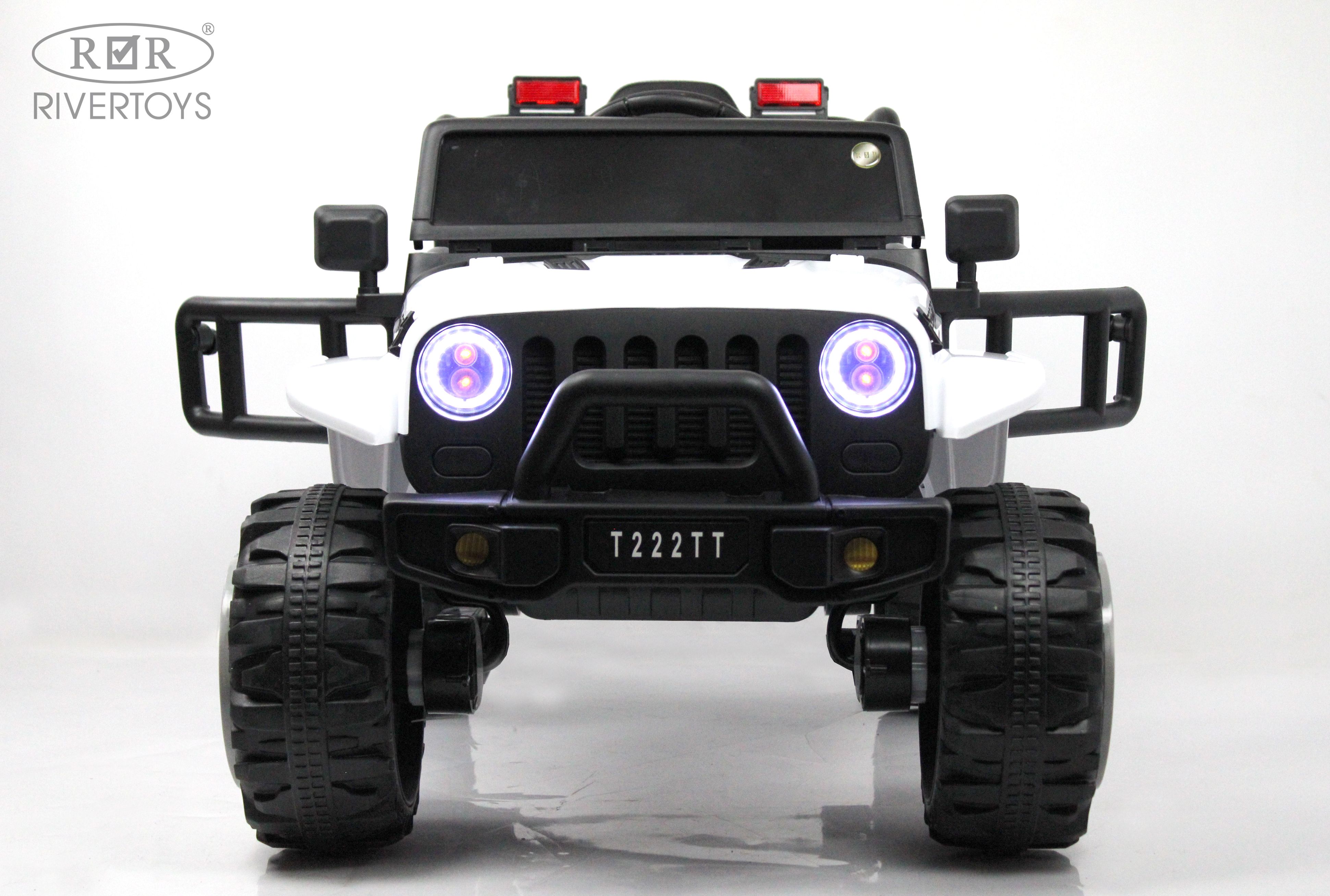 Электромобиль RIVERTOYS T222TT-4WD-WHITE С пультом ДУ - фото 28