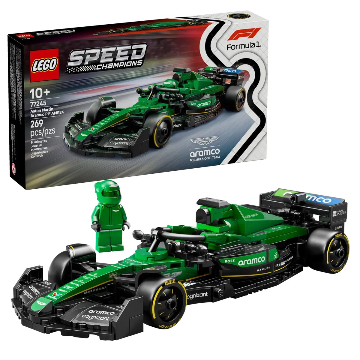 Конструктор LEGO Speed Champions Астон Мартин Арамко АМР24 269 дет. - фото 1