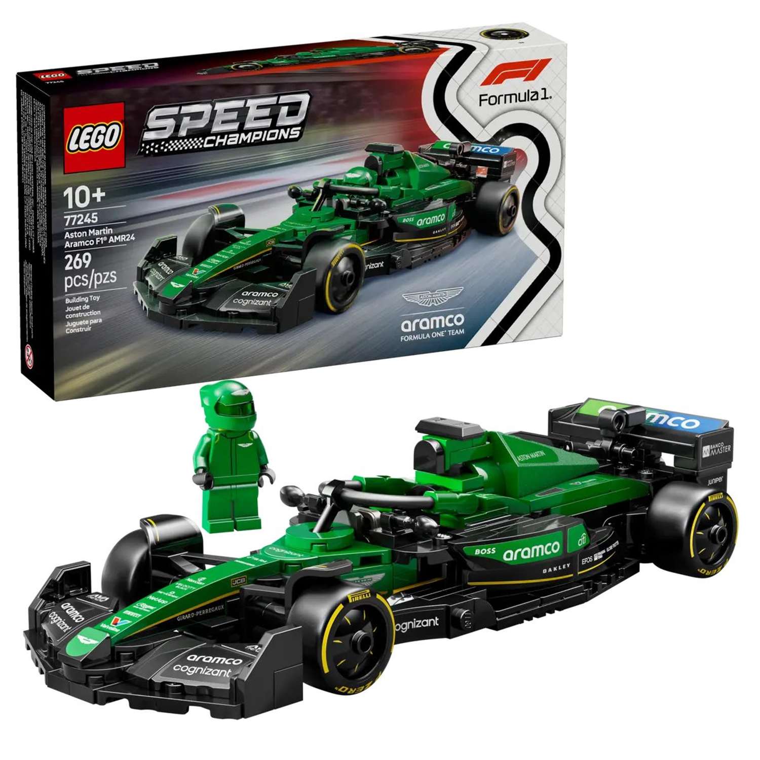 Конструктор LEGO Speed Champions Астон Мартин Арамко АМР24 блочный - фото 1