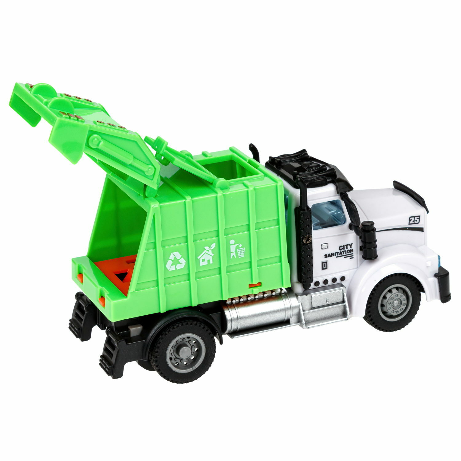 Мусоровоз РУ №1TOY 1:64 - фото 7