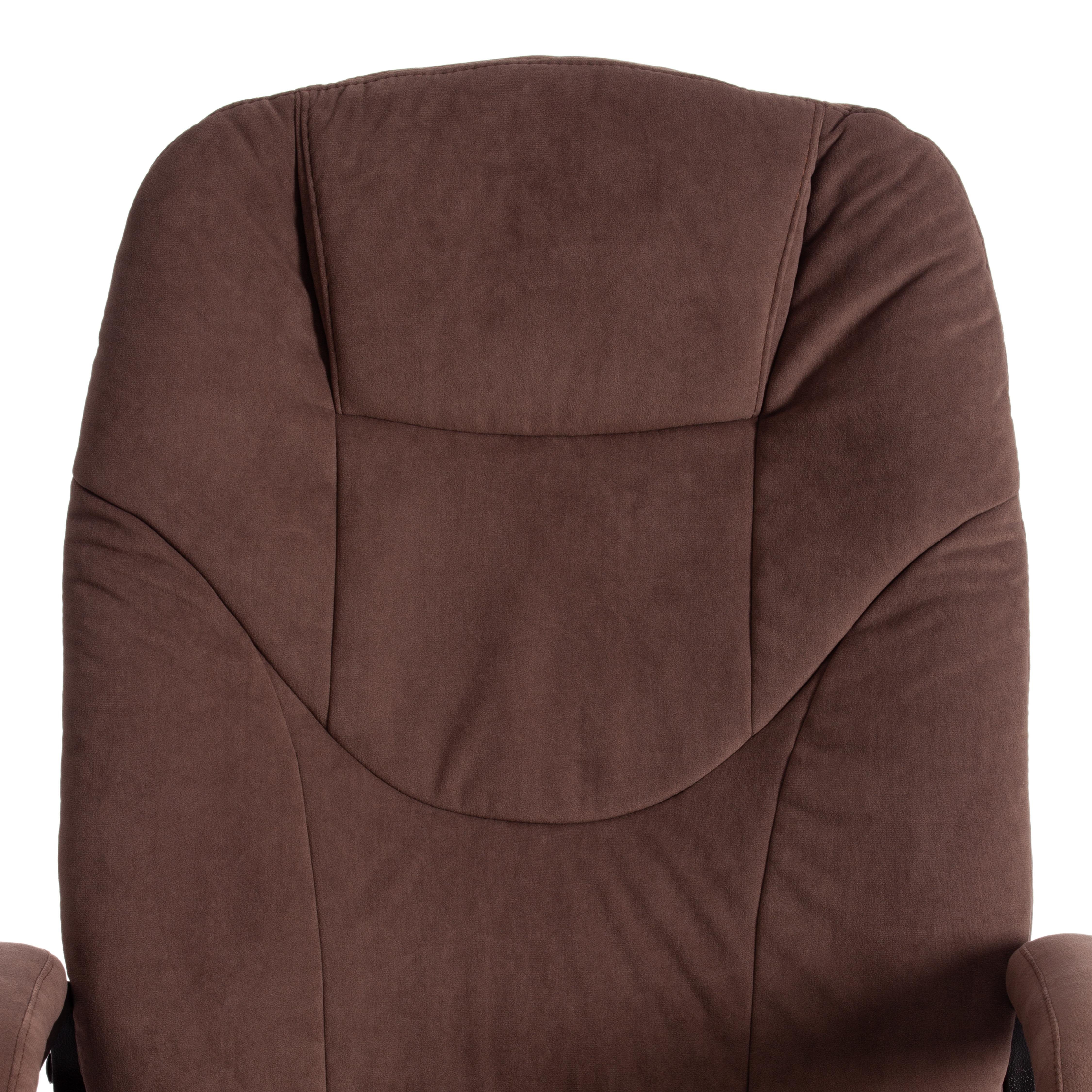 Компьютерное кресло TETCHAIR Комфорт Лт флок коричневый - фото 8
