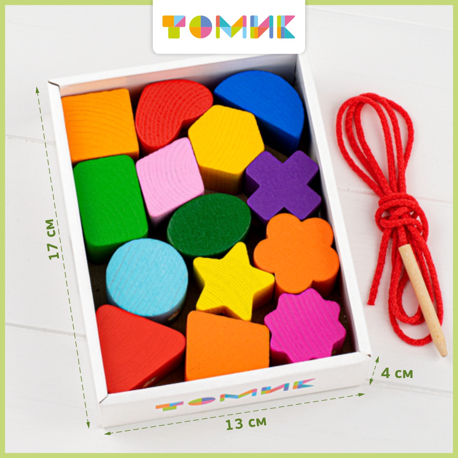 Игрушка Томик шнуровка Геометрия - фото 7