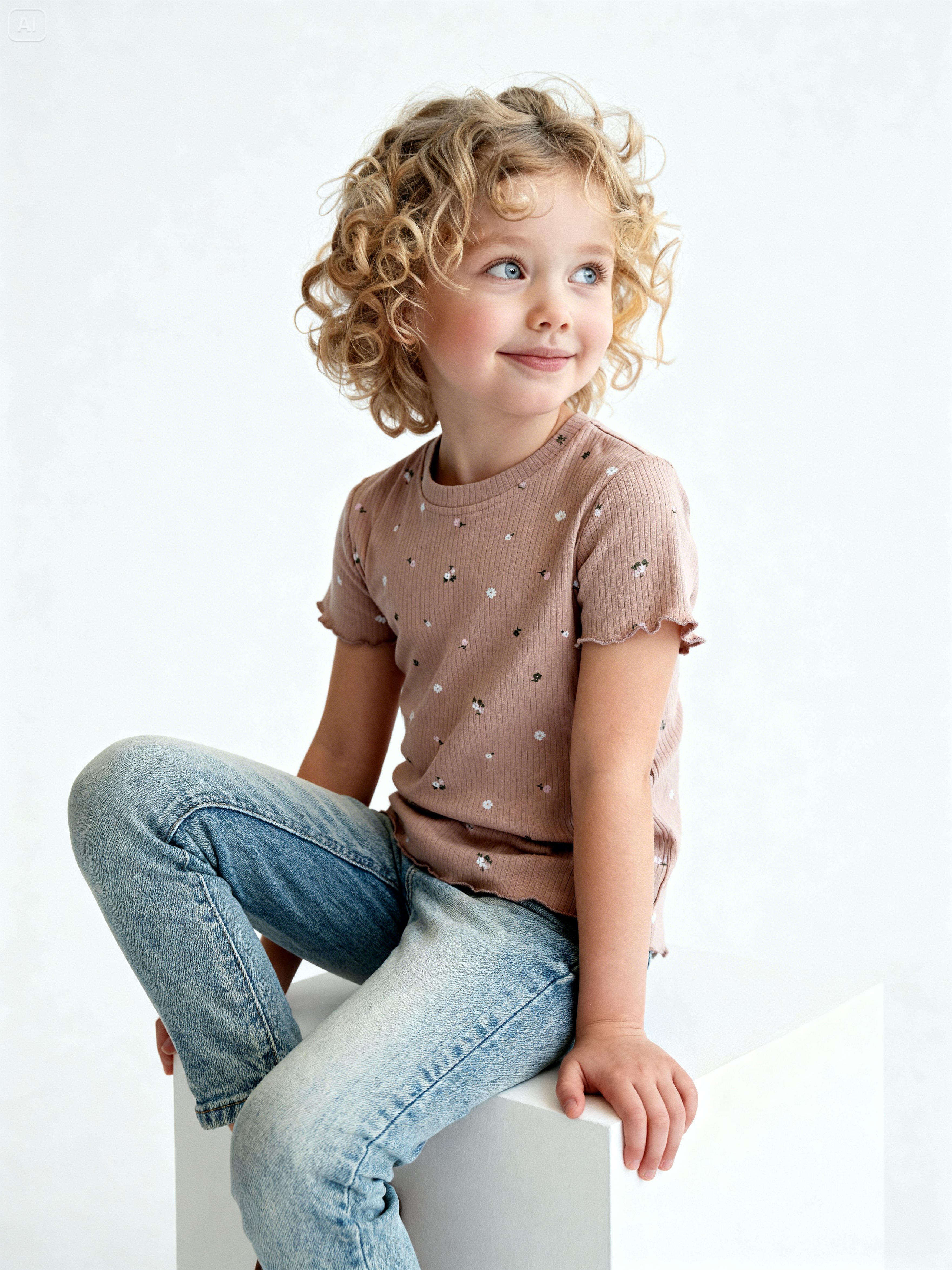 Футболка 3 шт Jelly Whale K24T04-3-BrFlwr-Milk-Milk2 - фото 11