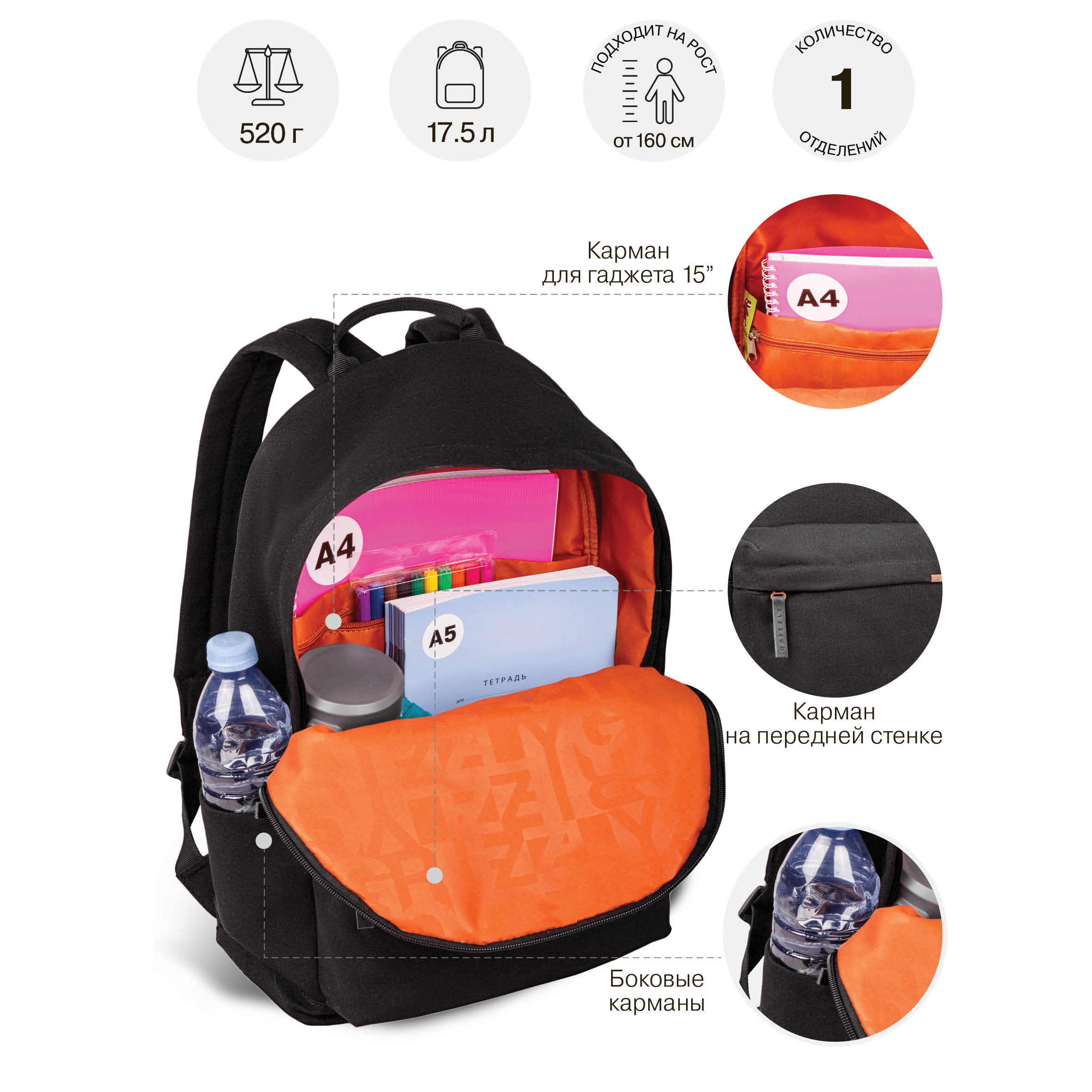 Рюкзак Grizzly для мальчика - фото 7