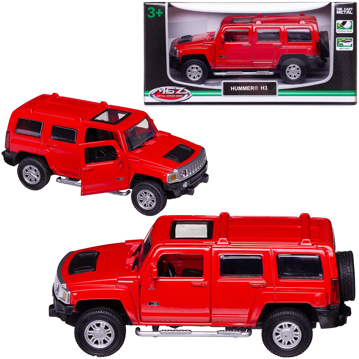 Автомобиль Abtoys Hummer MSZ 1:43 WE-15944R - фото 1