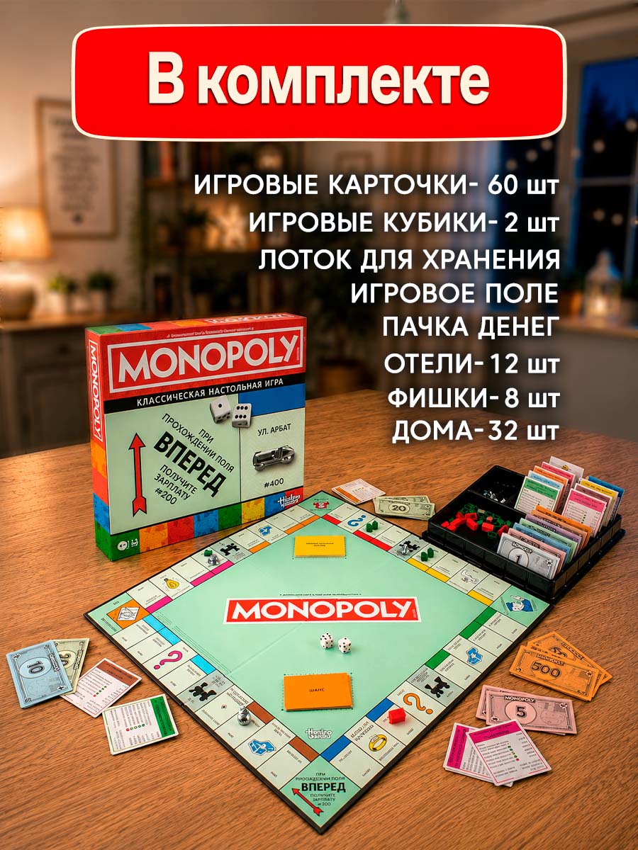 Настольная игра Hasbro Монополия - фото 5