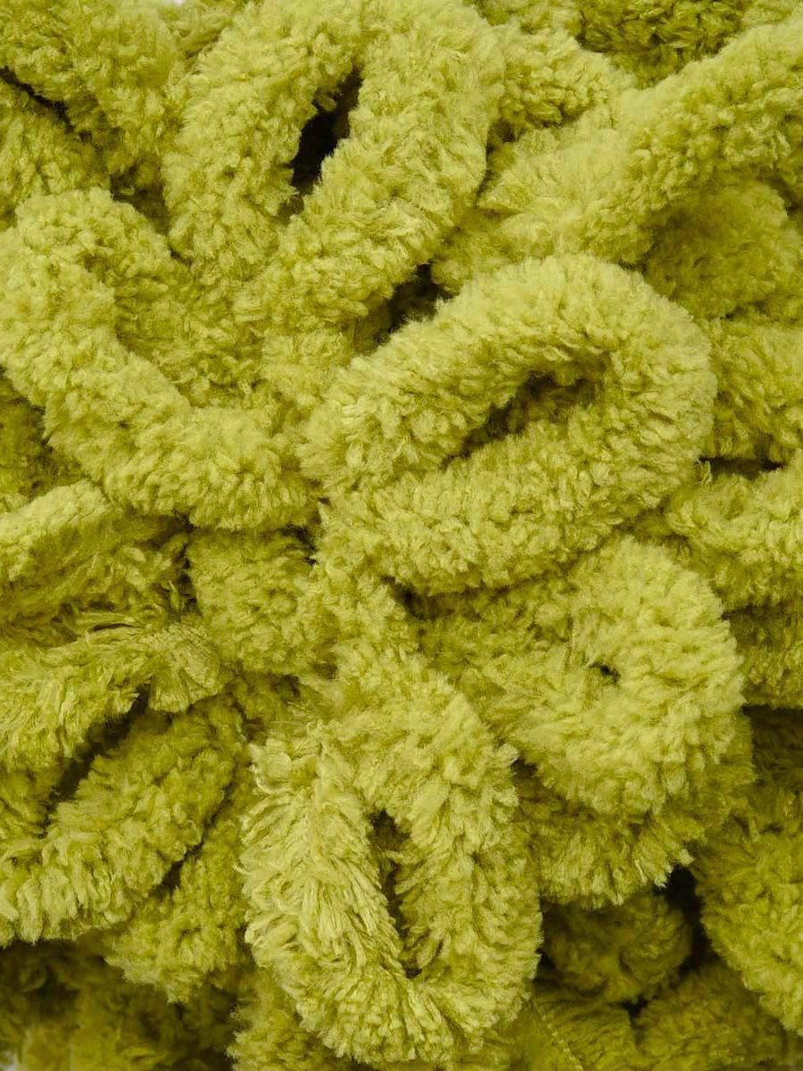 Пряжа для вязания Alize puffy 100 г 9 м микрополиэстер фантазийная плюшевая 11 фисташково-зеленый 5 мотков - фото 6