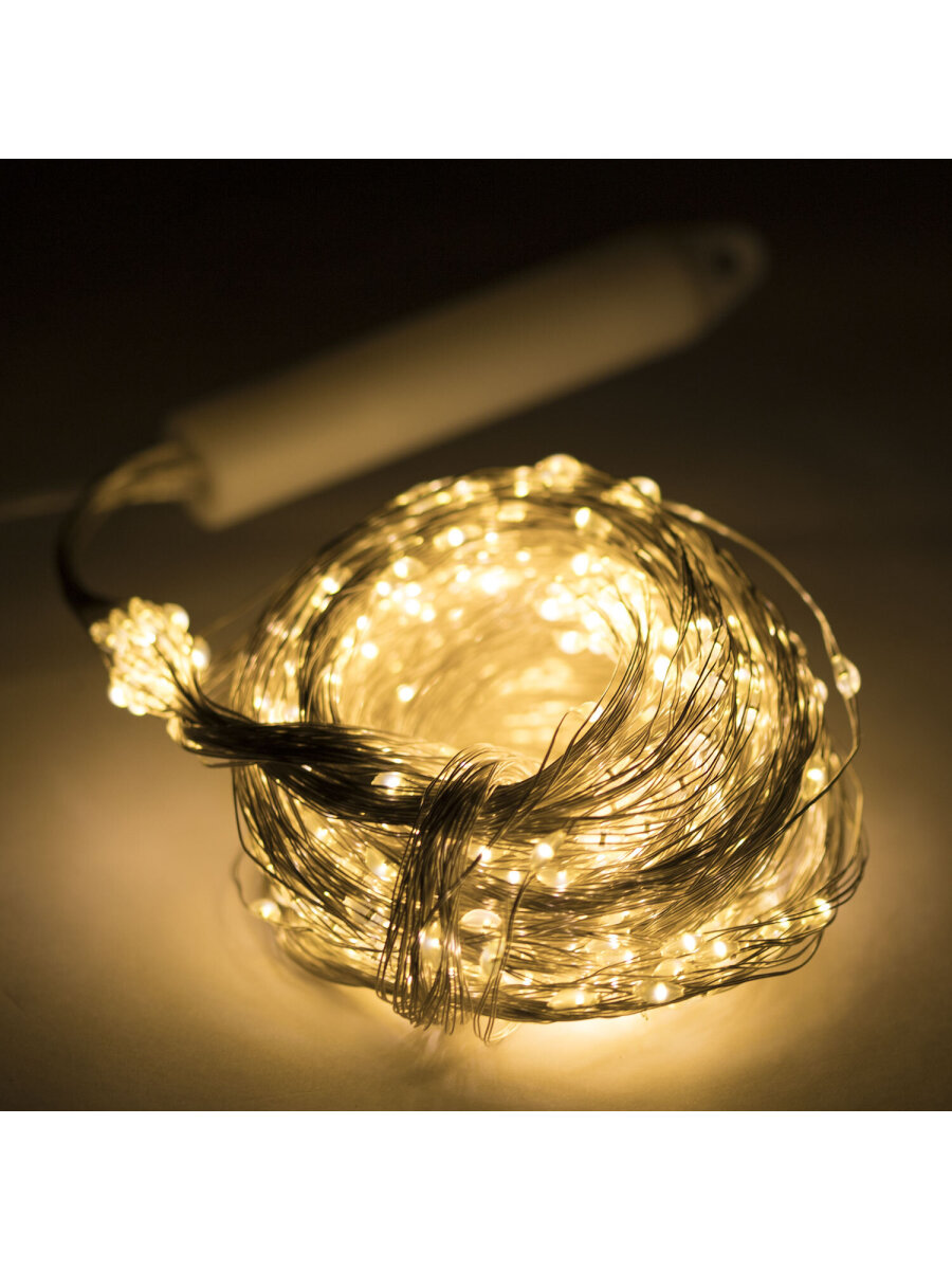 Гирлянда новогодняя Золотая сказка конский хвост уличная на дом и елку 3 м от сети светодиодная - фото 11