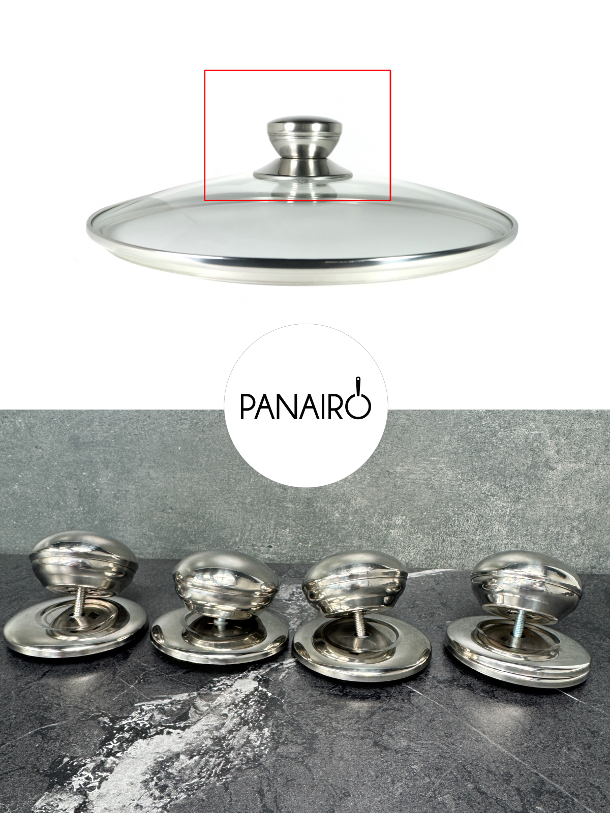 Ручка крышки Panairo Chrome - фото 4