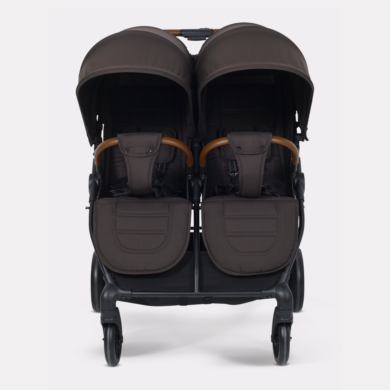 Коляска прогулочная для двойни Rant Twinny, chocolate коричневый - фото 7