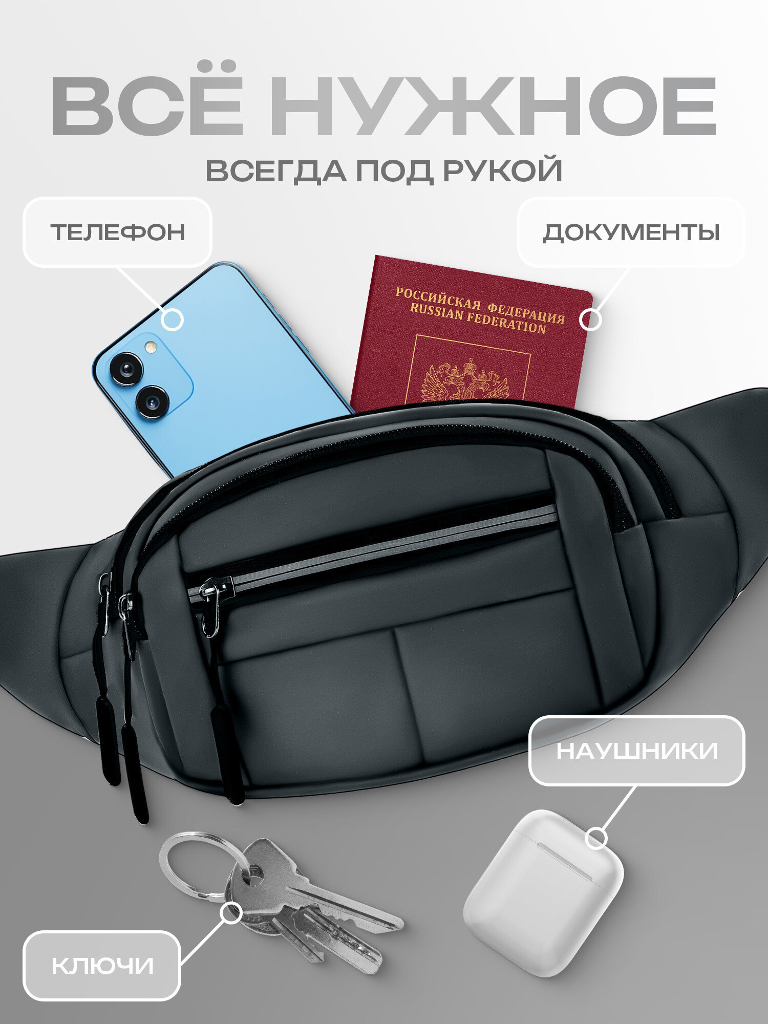 Сумка HEIKKI поясная - фото 3