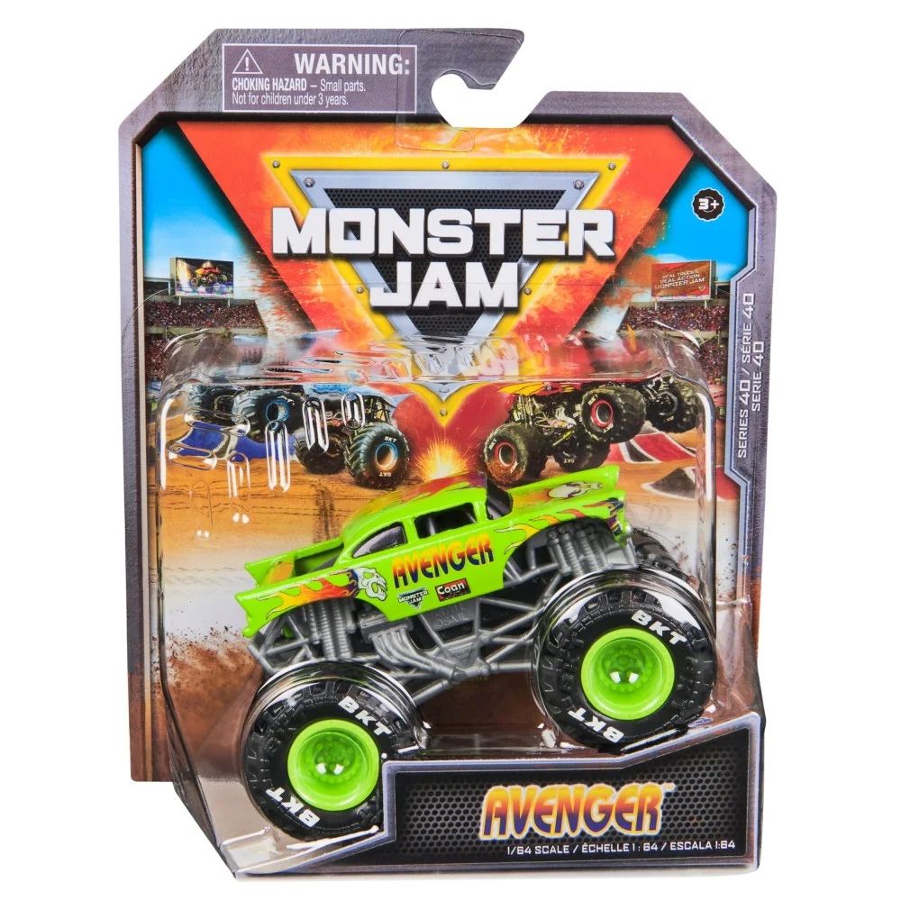 Монстр-трак Monster Jam 1:64 Avenger 1:64 6044941 - фото 5