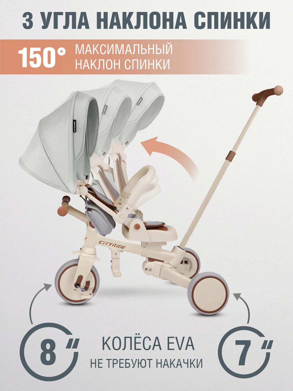 Трехколесный велосипед CITYRIDE - фото 6