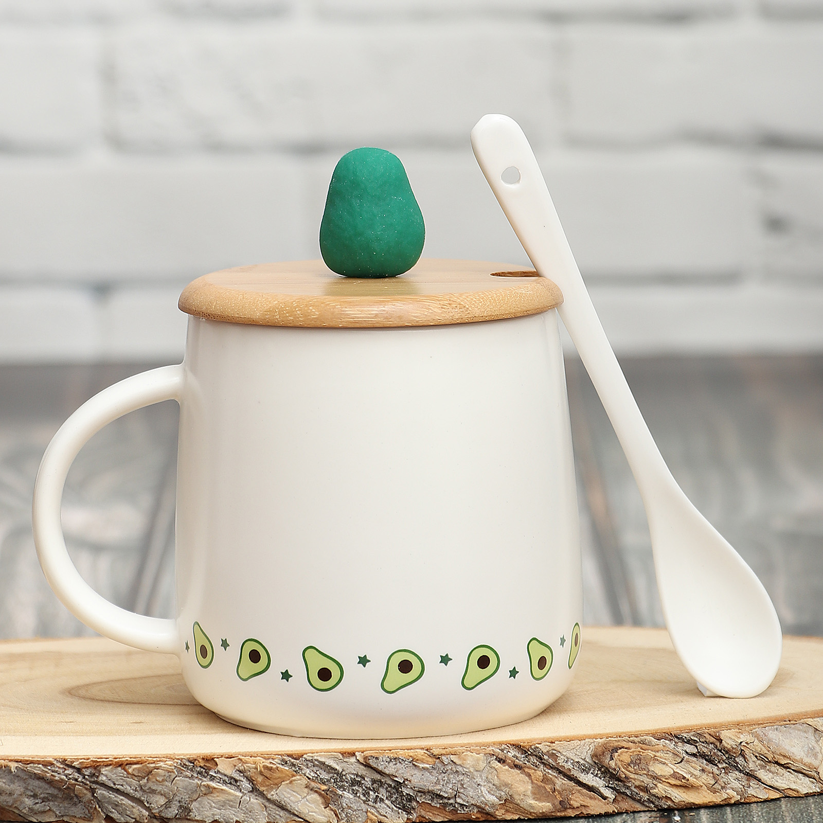 Кружка ЭВРИКА Авокадо с крышкой №3 - фото 2
