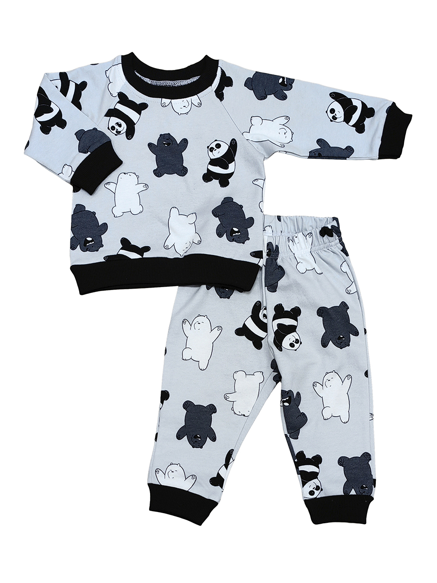 Костюм VEDDI 635ф-21/серый/панда - фото 5