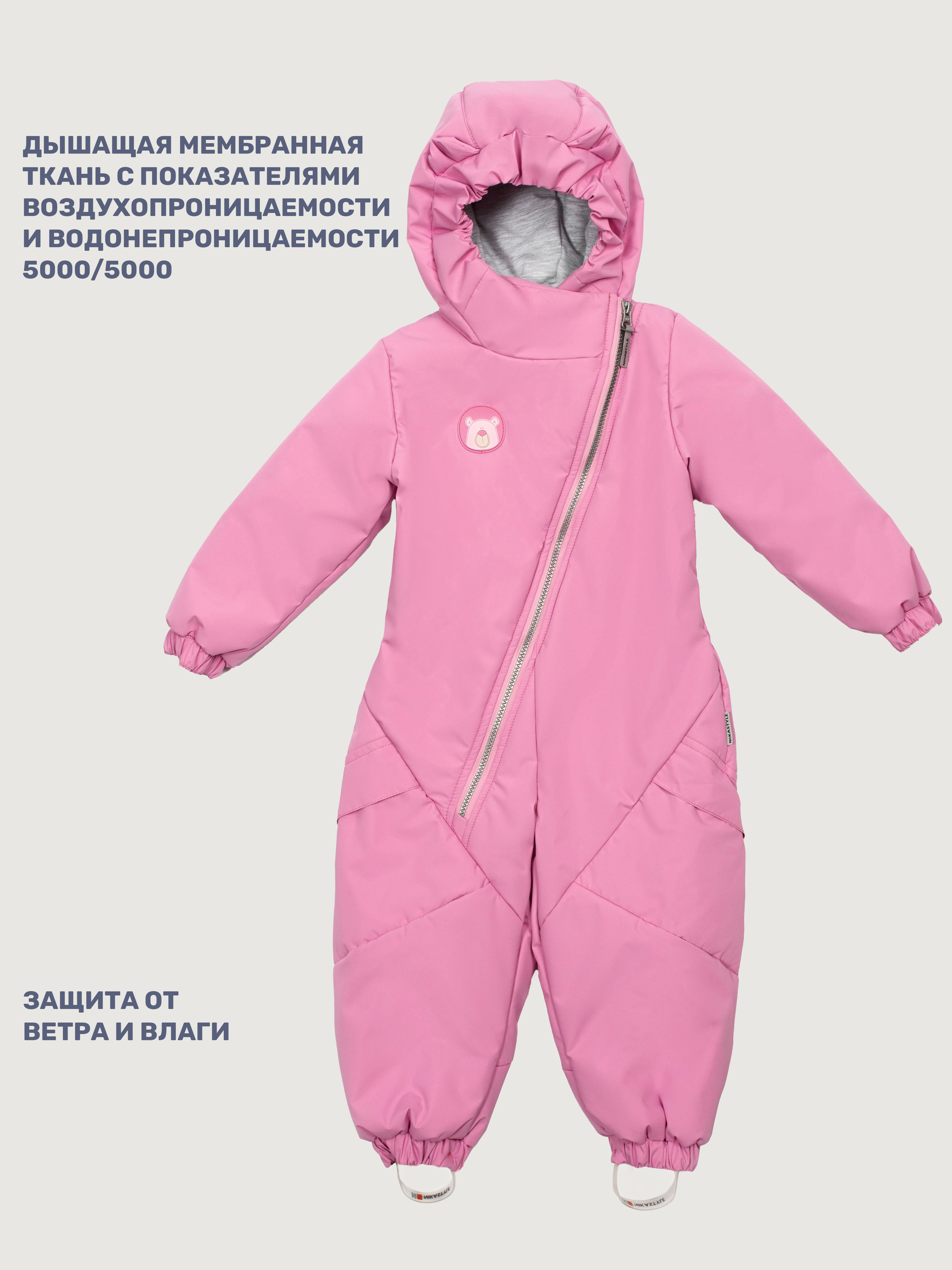 Комбинезон NIKASTYLE 8м0125 розовый - фото 8