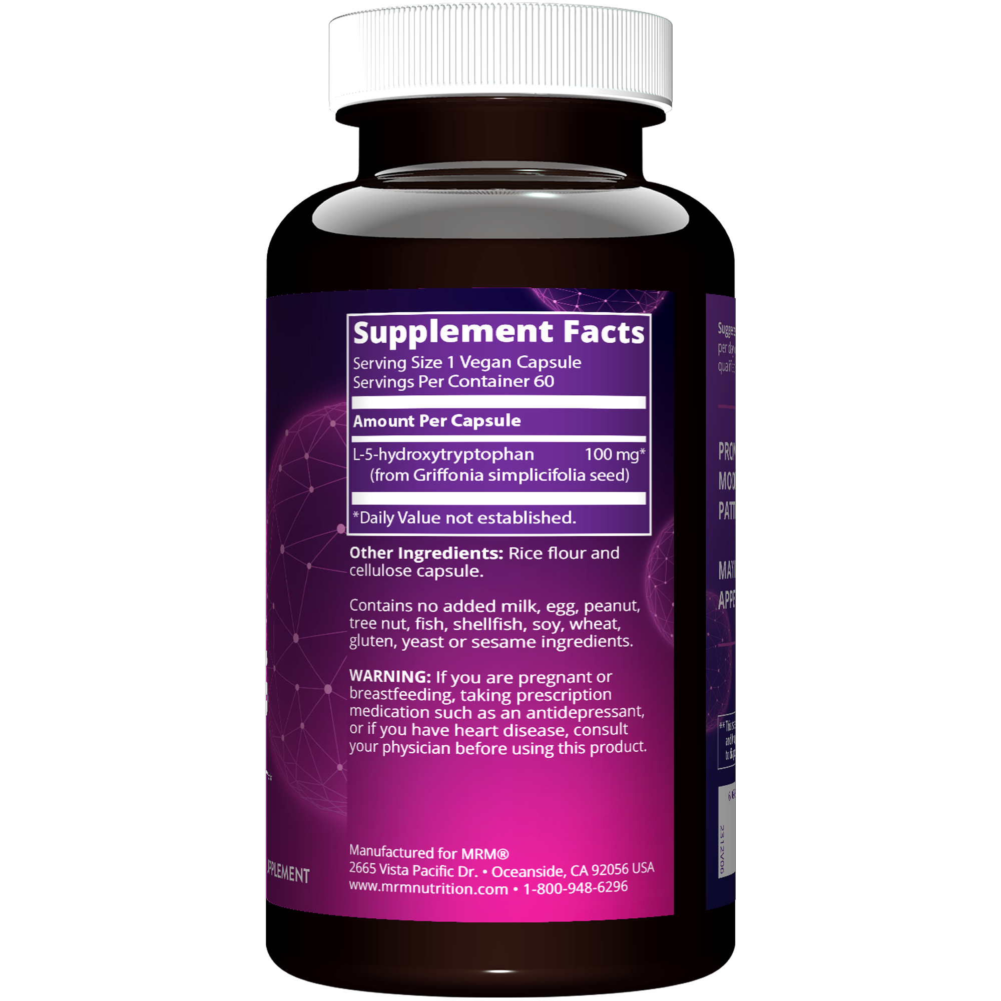 БАД MRM Nutrition 5-HTP 100 мг 60 капсул - фото 3