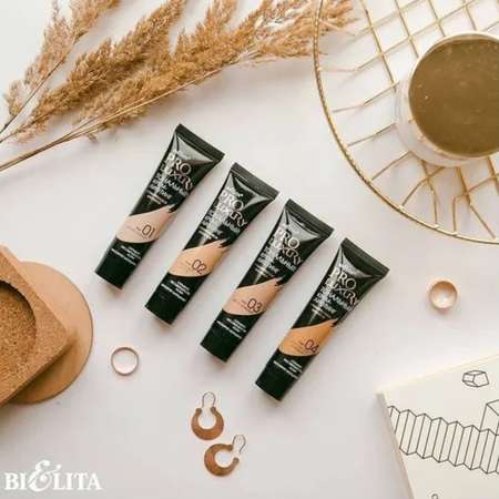 Тональный крем-лифтинг BIELITA для лица Pro Luxury с гиалуроновой кислотой тон 03 светло-бежевый 30 мл