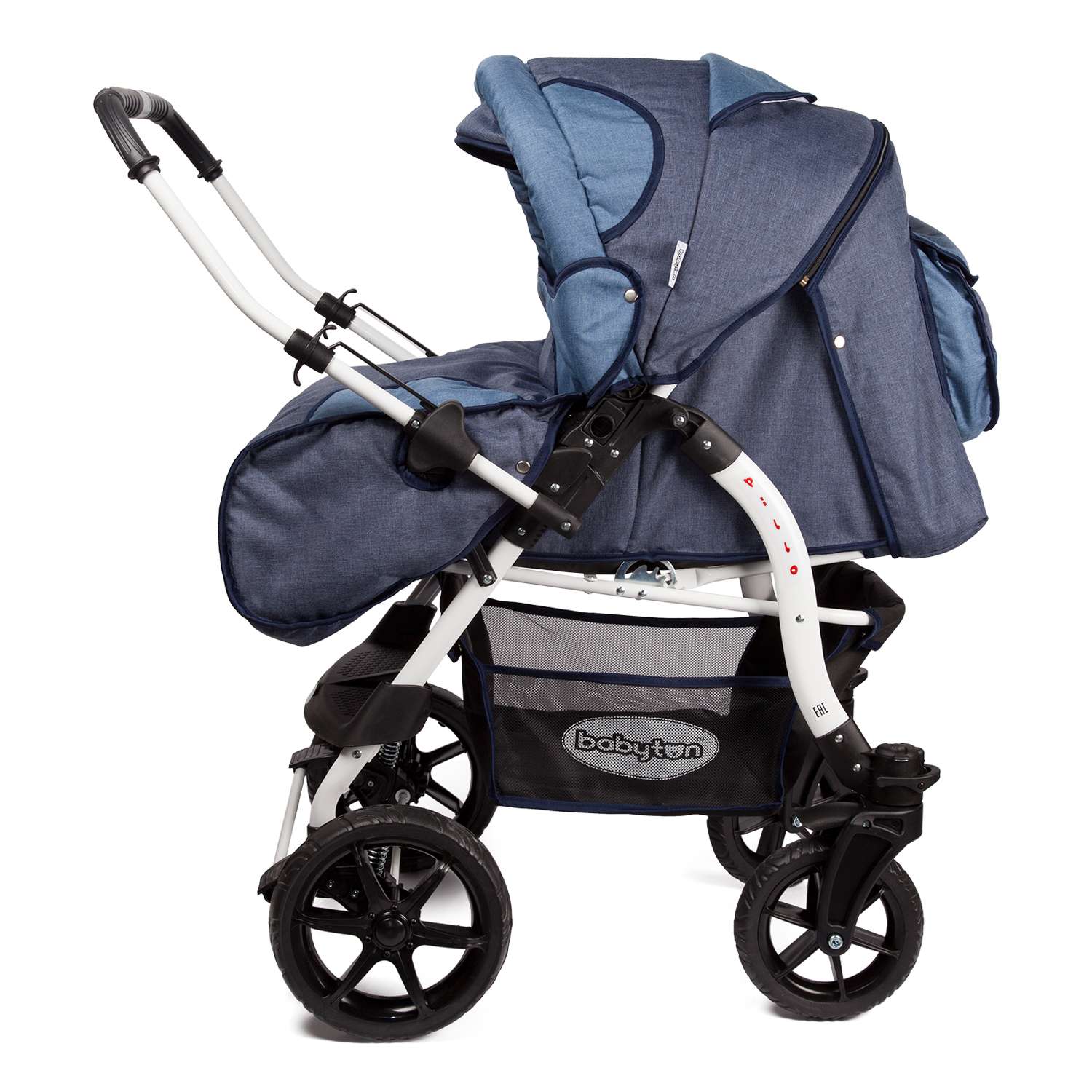 Коляска трансформер Babyton Pillo OX Dark Blue - фото 3