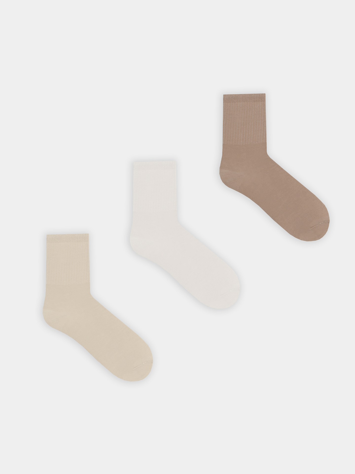 Носки 3 пары Mark Formelle (Марк Формэль) 444A-1850/молочный /нюдовый /капучино/ - фото 3