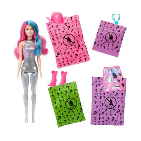 Кукла модельная Barbie Color Reveal Disco Star Series