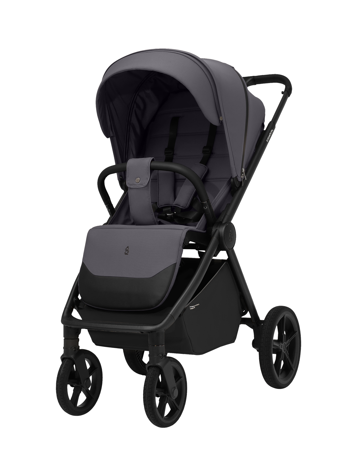 Коляска прогулочная Sweet Baby Elegante SM Dark Grey серый - фото 16