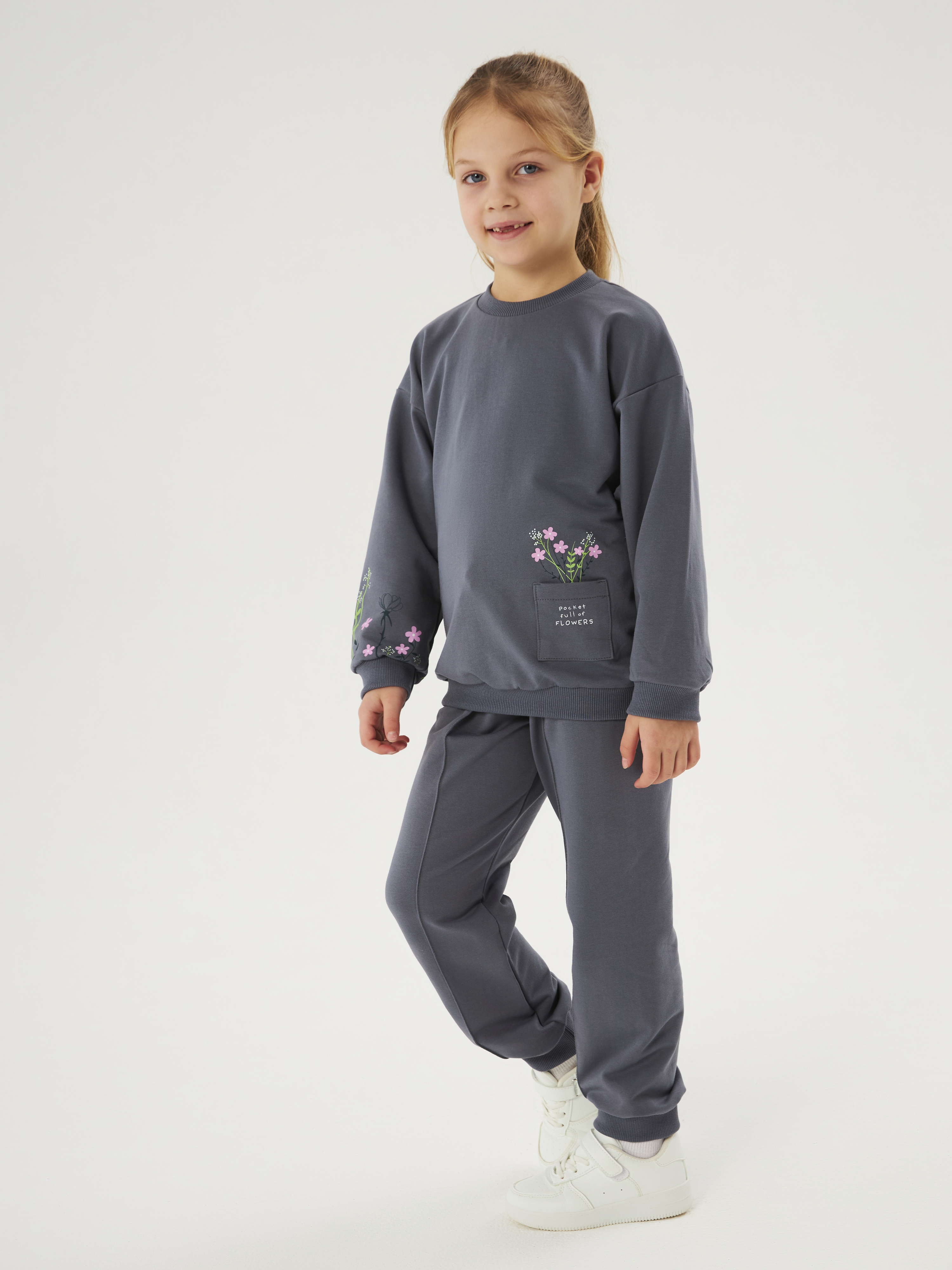 Костюм Осьминожка 418-428п/серый - фото 1