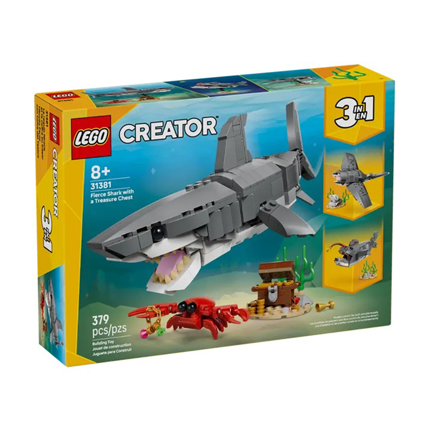 Конструктор LEGO Creator Акула с сундуком 379 дет. - фото 2