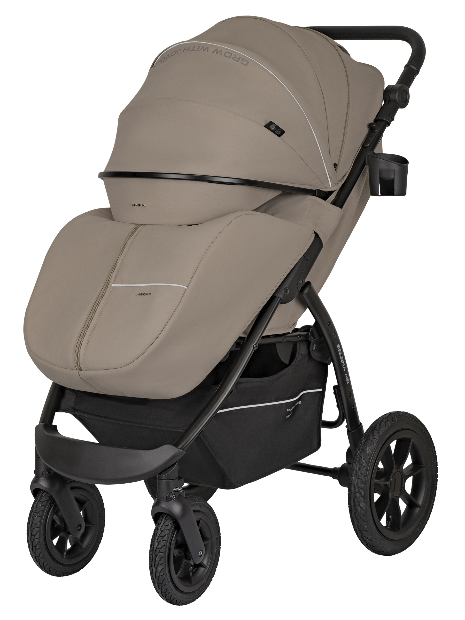 Коляска прогулочная JOVOLA SELENA Air 2025 с сумкой бежевый - фото 20