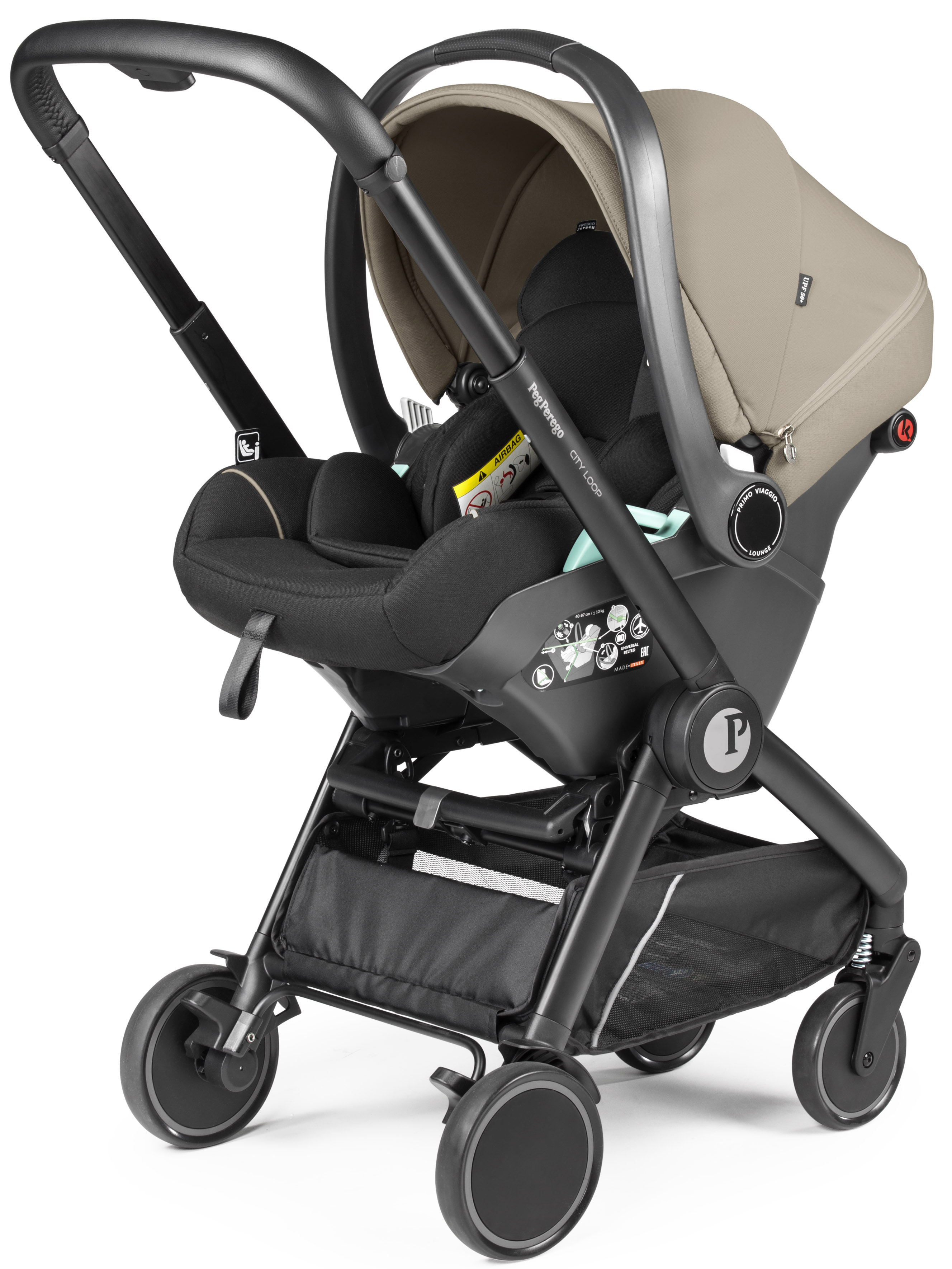 Автокресло Peg-Perego Lounge 0 (0 -13 кг) бежевый - фото 1