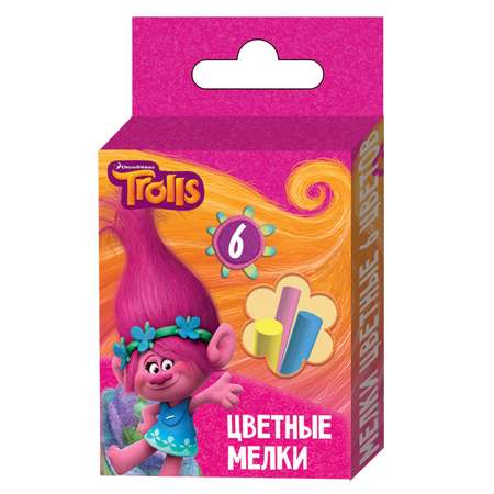 Восковые мелки Trolls 6 шт.