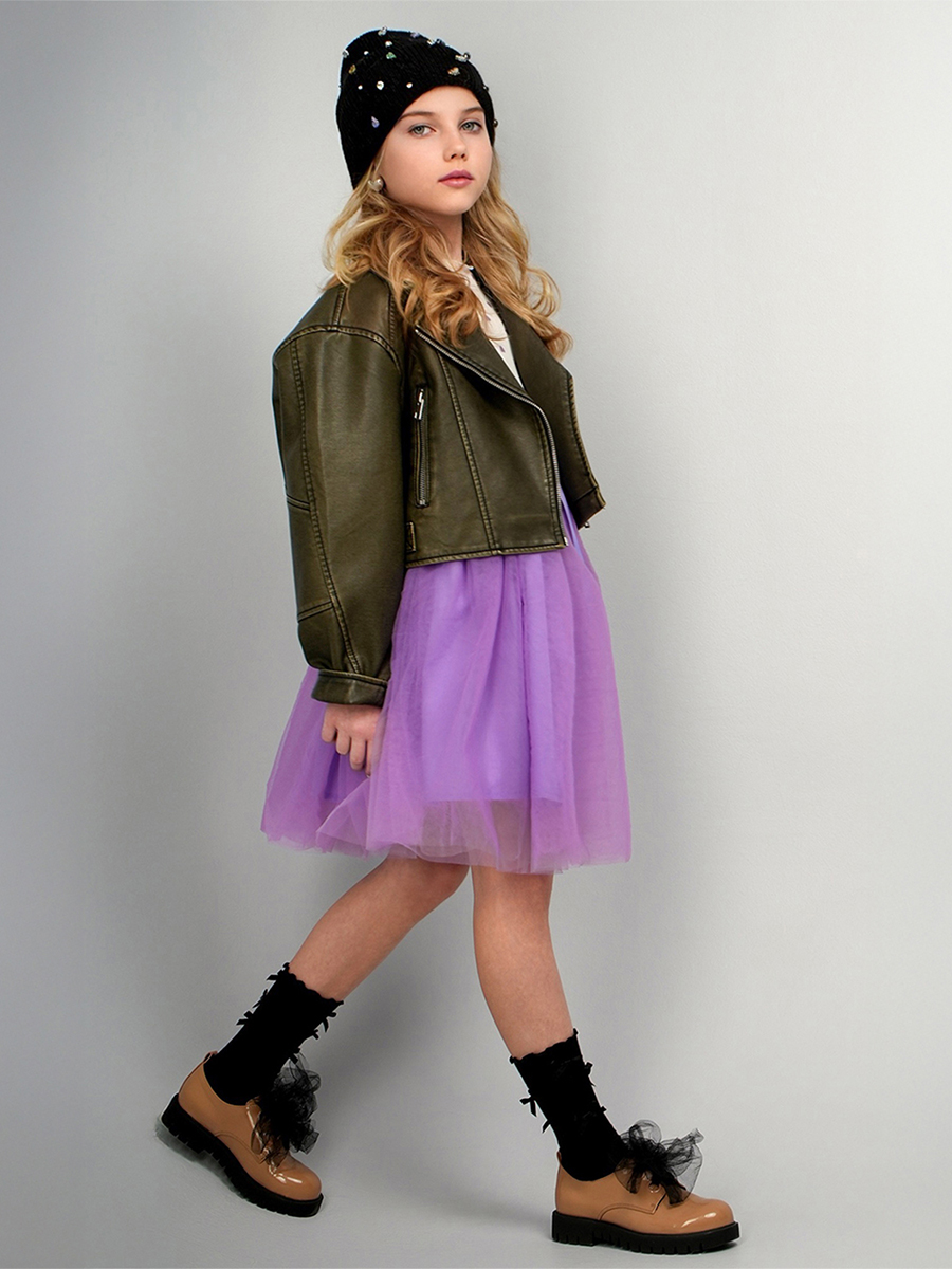 Платье HappyFox HFI3284белый.сиреневый - фото 9