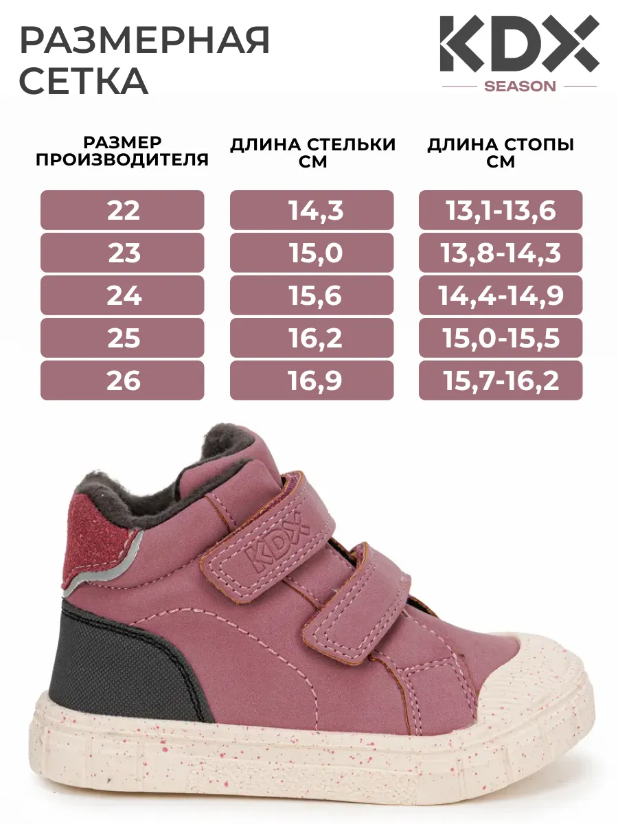 Ботинки KDX MUFW23-8 fuxia - фото 4