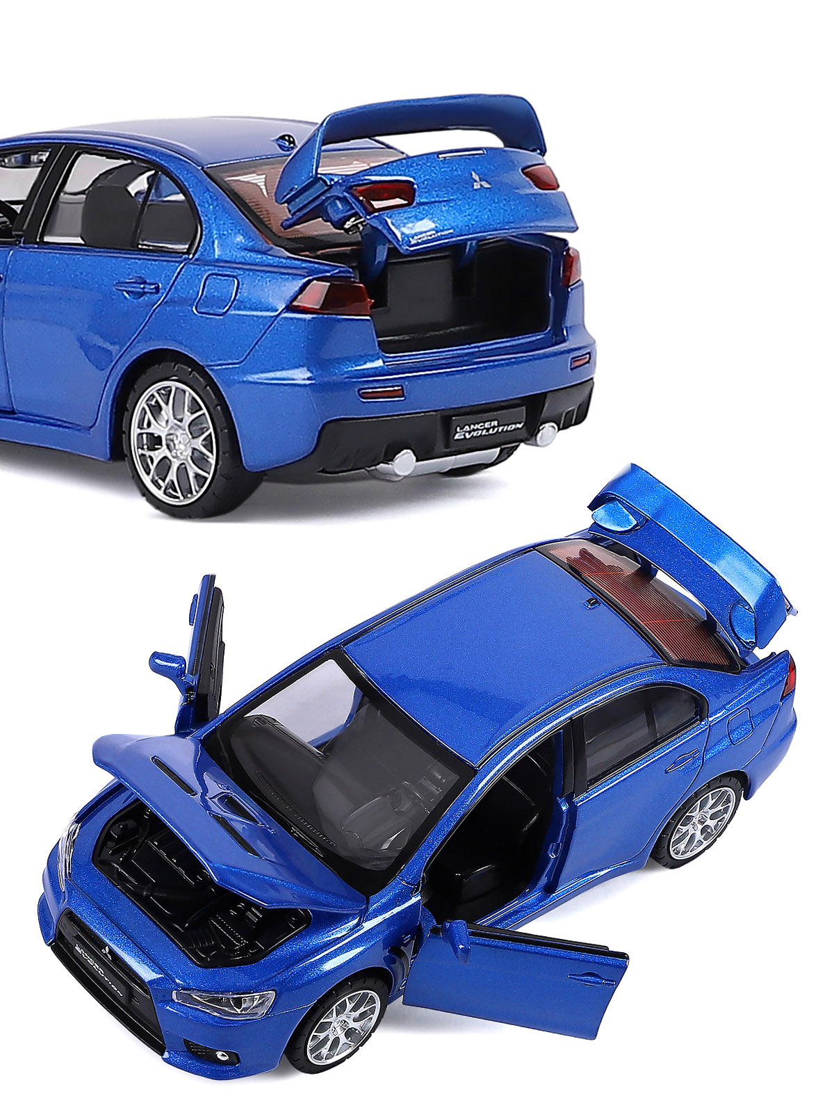 Автомобиль АВТОпанорама Mitsubishi Lancer Evolution 1:32 JB1251330 - фото 10
