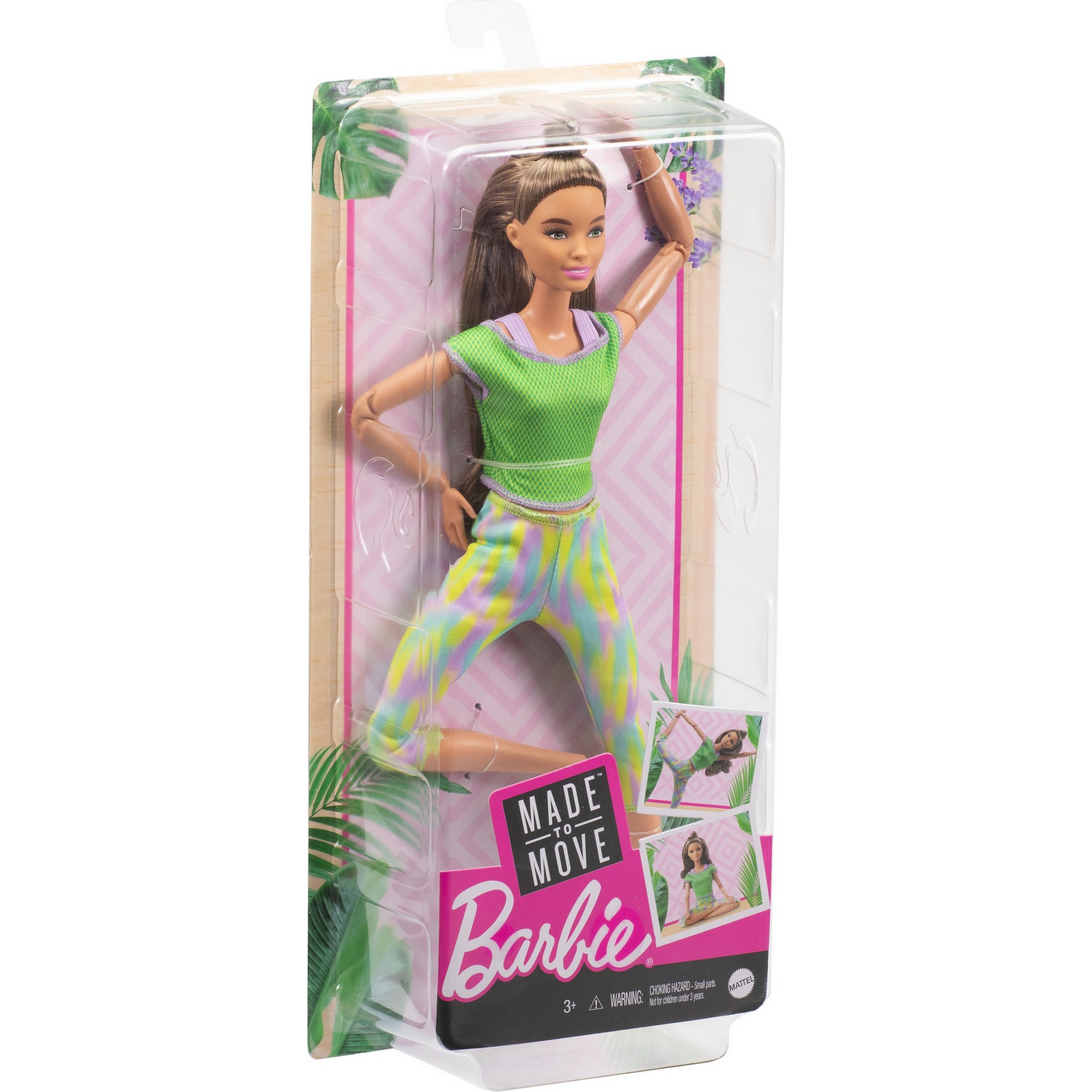 Кукла модельная Barbie Made to move Йога GXF05 - фото 4