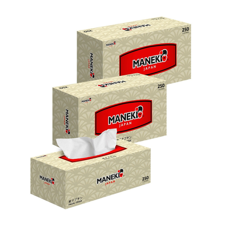Бумажные салфетки Maneki 3 упак. 250 шт.
