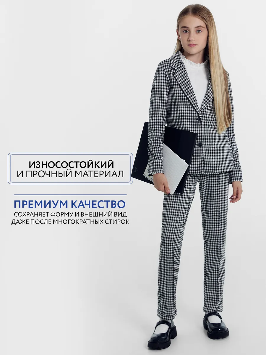 Брюки Mark Formelle (Марк Формэль) 187776/клетка виши - фото 5