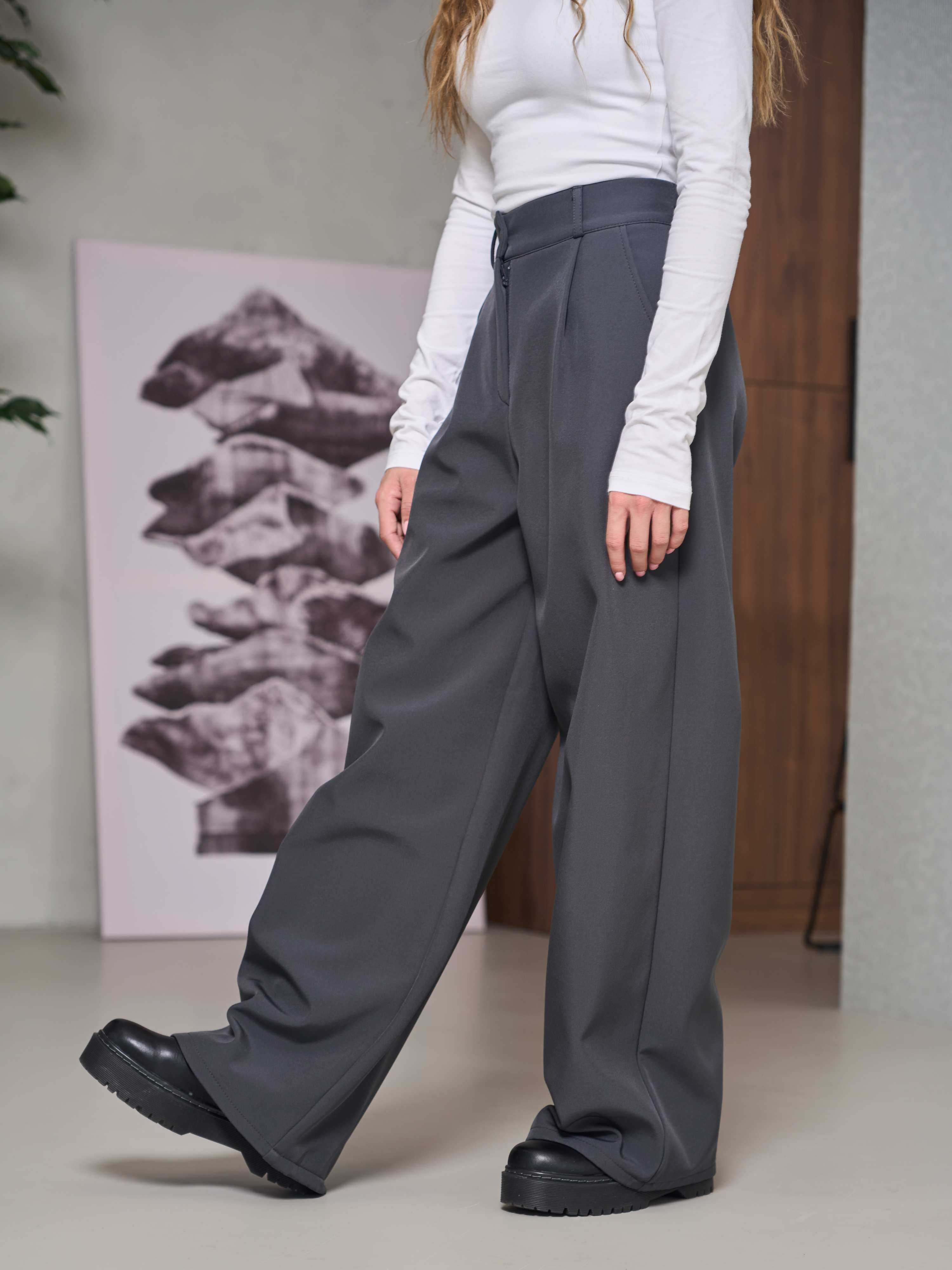 Брюки-палаццо СИНЯЯ МОДА WF1012-H39 - фото 20