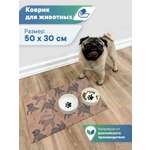 Коврик под миску VILINA для собак и кошек 50х30 см.