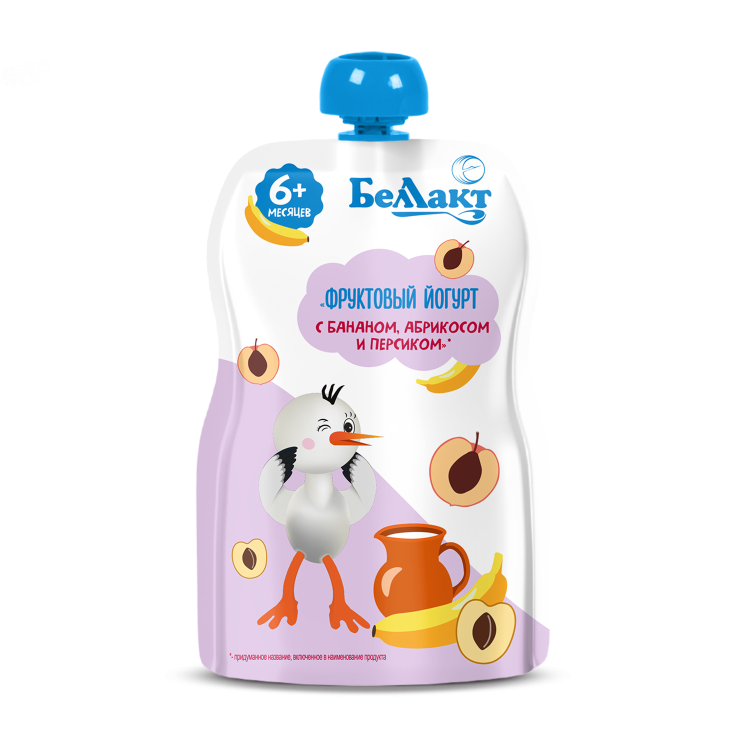 Пюре Беллакт Банан-абрикос-персик с 6 мес 90 г - фото 1