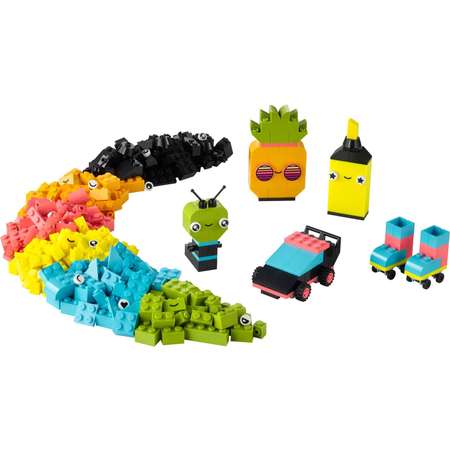 Конструктор LEGO Classic Creative Neon Fun блочный