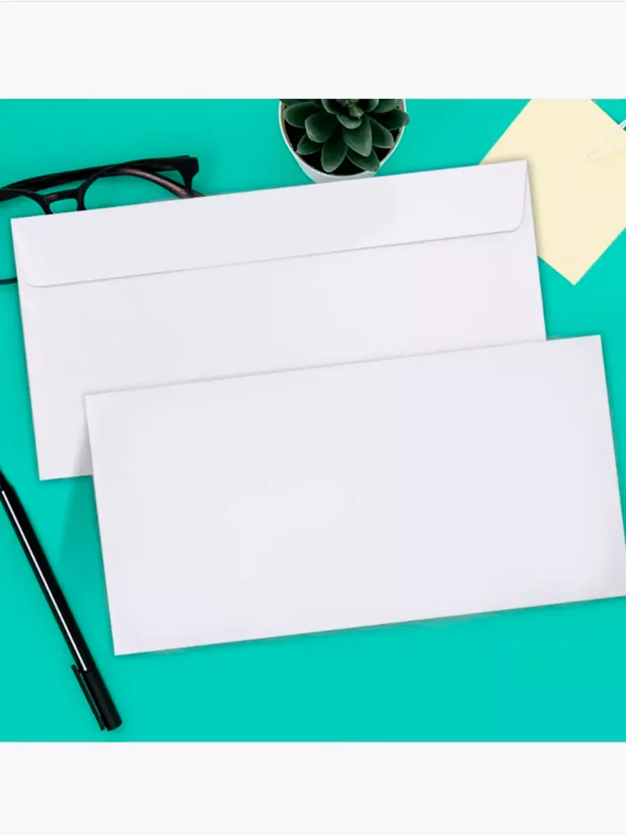 Конверты бумажные AXLER почтовые белые Е65 100 шт - фото 4