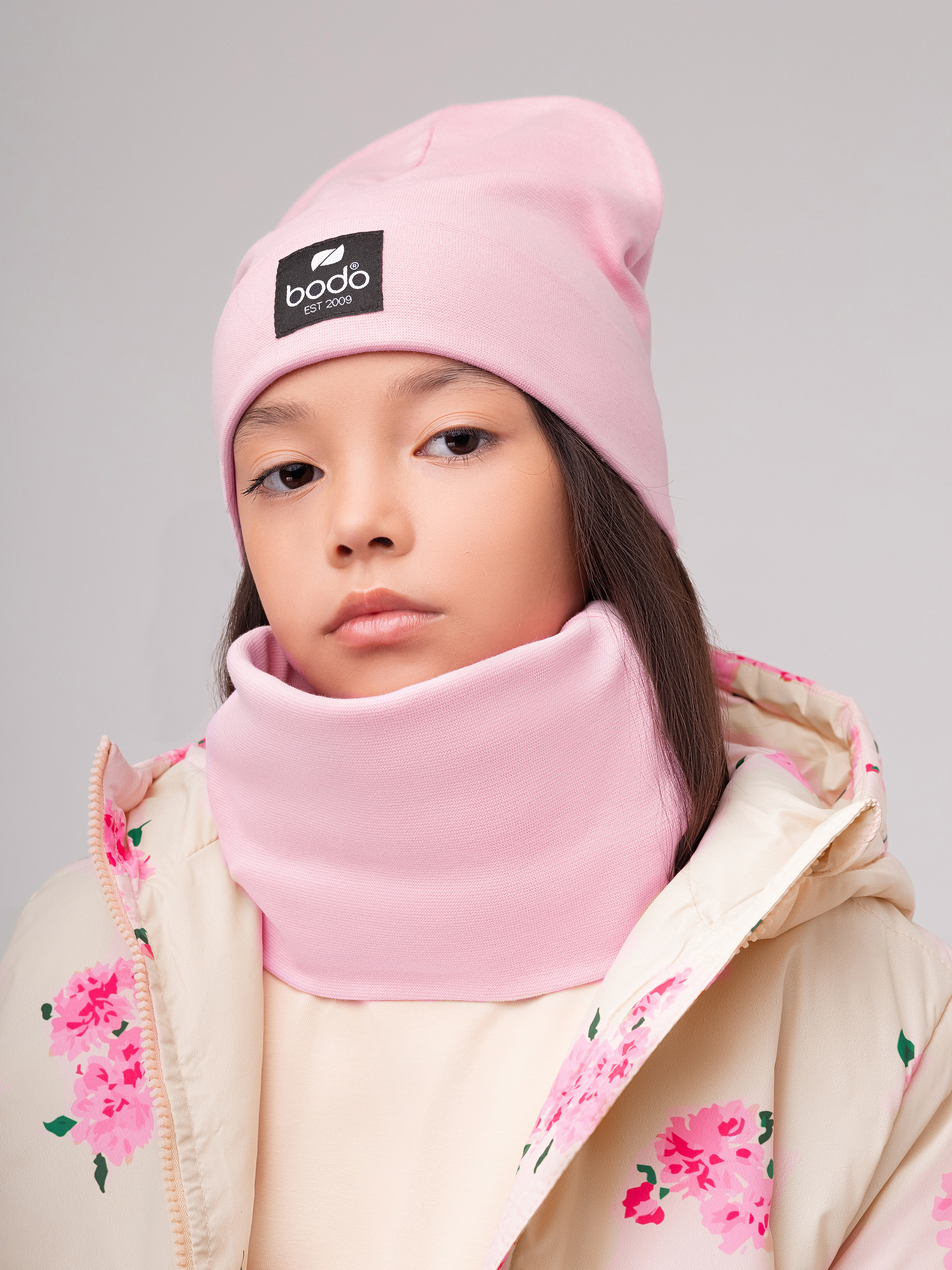 Шапка и снуд Bodo 13-161MU_светло-розовый - фото 1