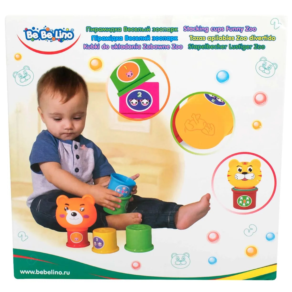 Игрушка Toys Lab пирамидка Веселый зоопарк - фото 6