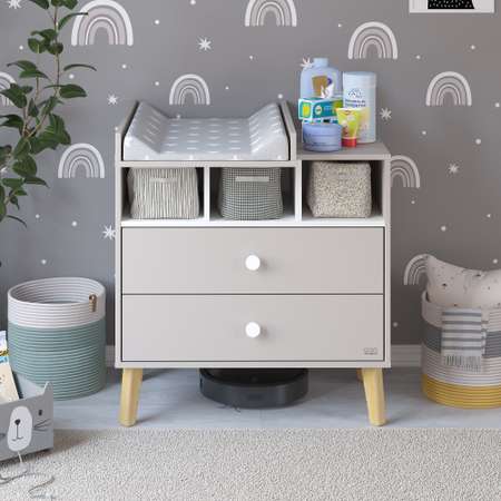 Пеленальный комод aton baby furniture Benny кашемир белый