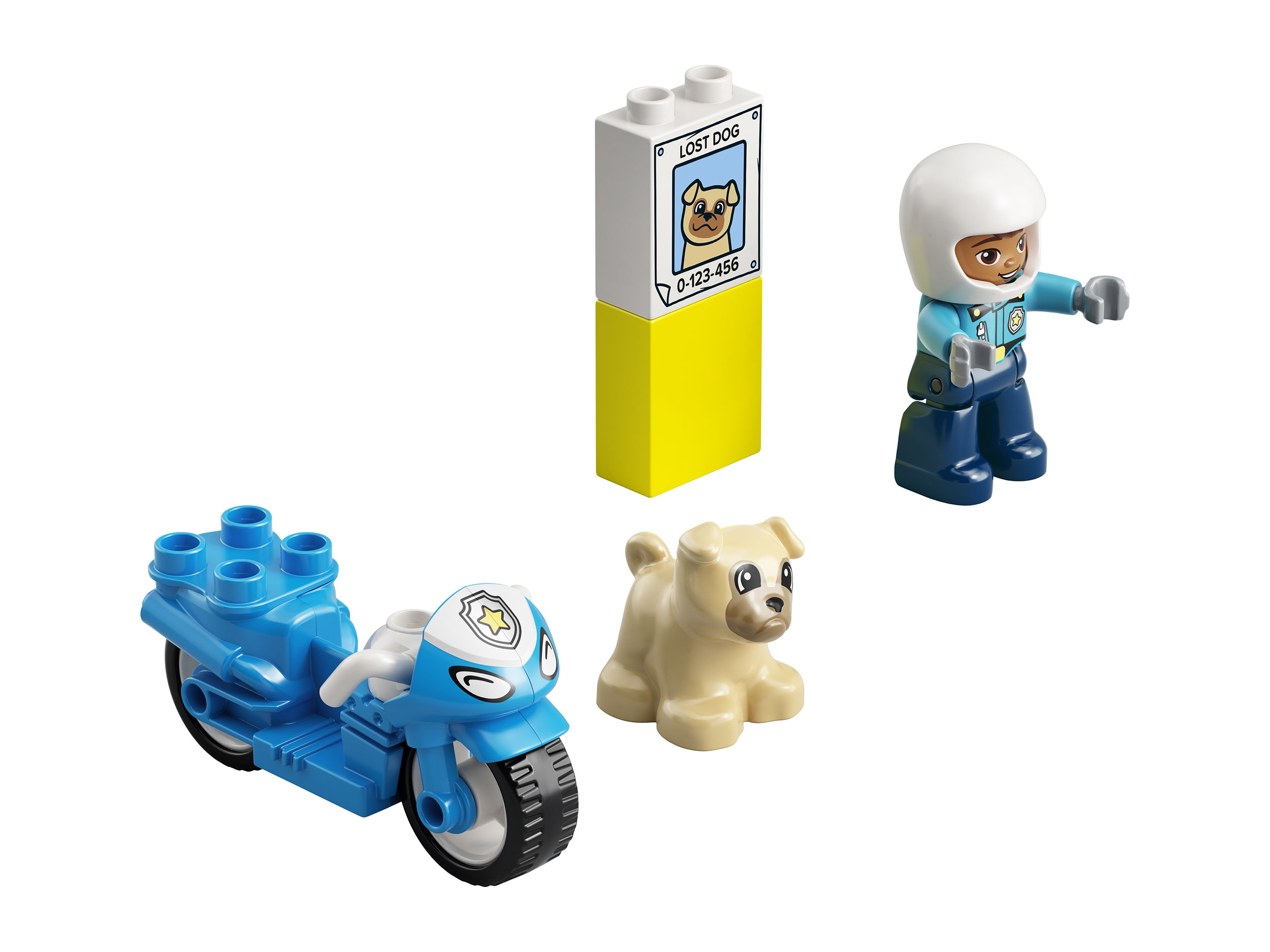 Конструктор LEGO DUPLO Town Полицейский мотоцикл 5 дет. - фото 4