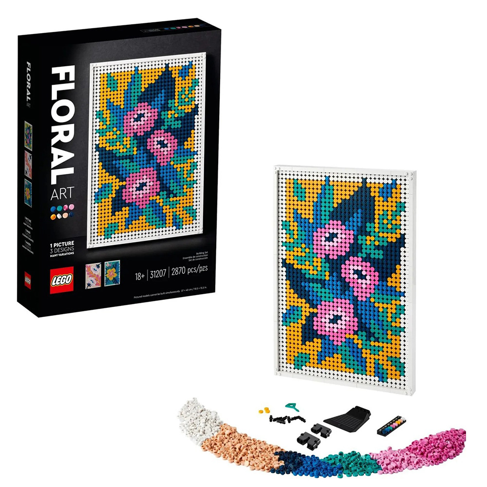 Конструктор LEGO Art Цветочное искусство блочный - фото 1
