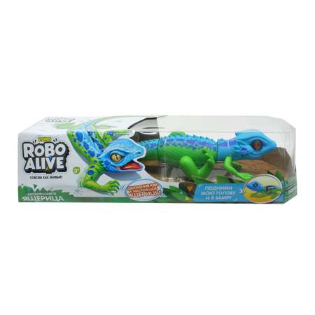 Робо-ящерица 1TOY RoboAlive Сине-зеленая