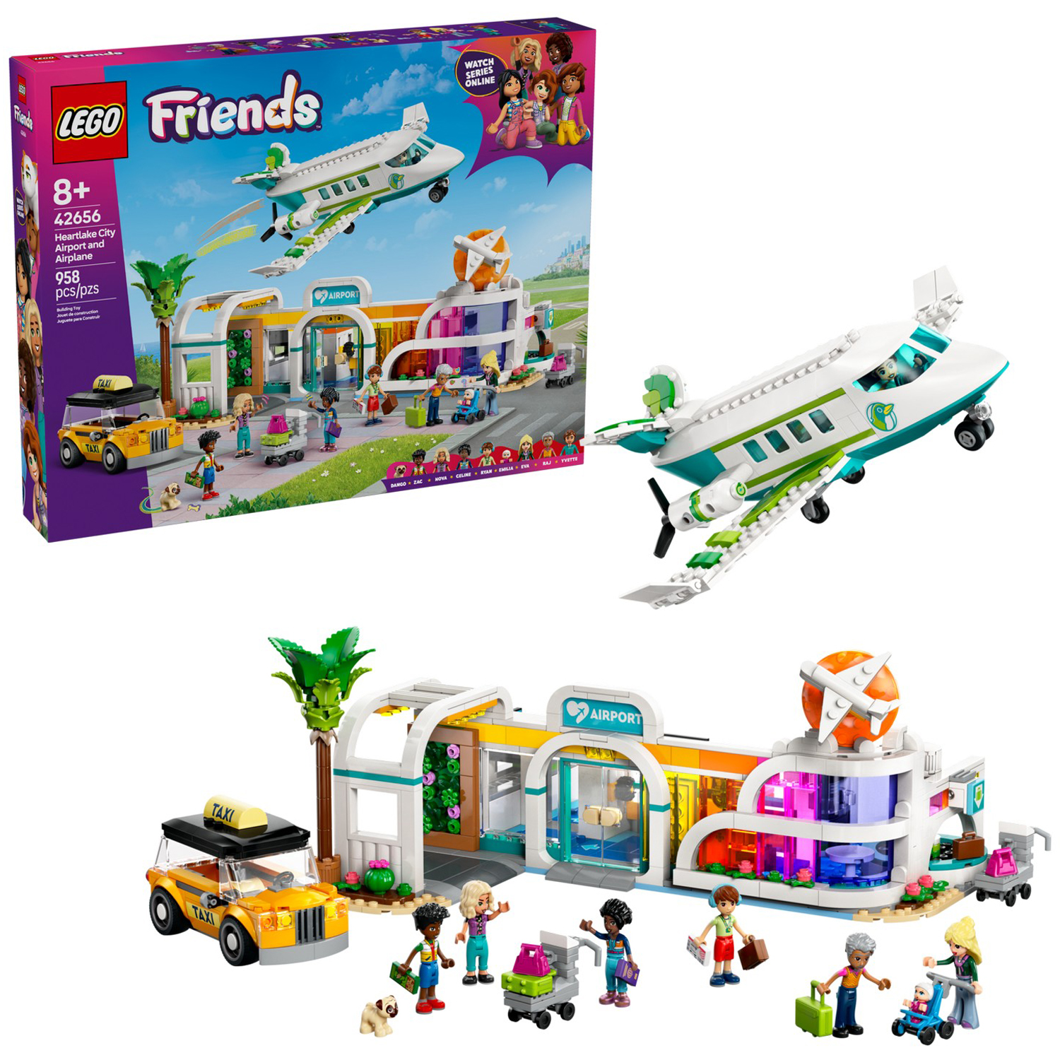 Конструктор LEGO Friends Аэропорт Хартлейк-Сити блочный - фото 1